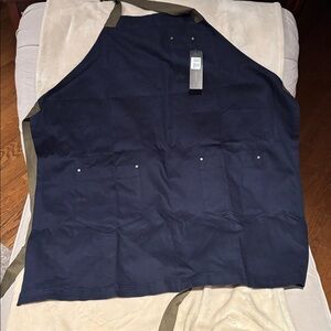 Navy Blue Apron with khaki  Accents